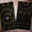 Визитка для мастера наращивания ресниц 'мандала' black & gold